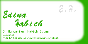 edina habich business card